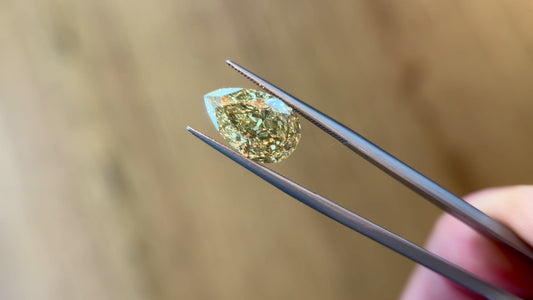 5.03ct Pear Brilliant Lab-Grown Diamond (Color: Fancy Light Yellow Clarity: VVS 2)