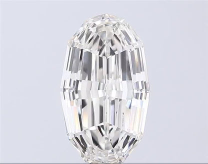 3.10ct Oval Polygon Step Cut Lab Grown Diamond (Color: F Clarity: VVS2)