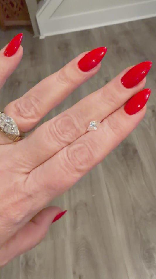 Lozenge Moissanite 2.5ct