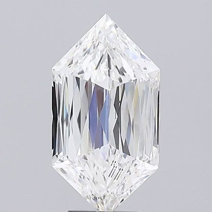 5.05ct Hexagonal Modified Brilliant Lab-Grown Diamond (Color: F Clarity: Vs 1)