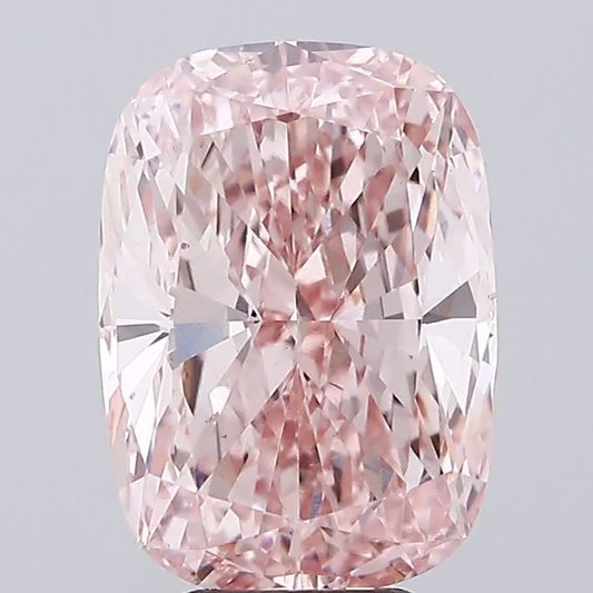 6.02ct Cushion  Brilliant Cut Lab Grown Diamond (Color: F Clarity: VS1) - Dimensions: 12.78 X 9.14 X 5.85mm
