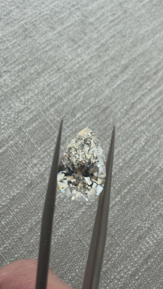 3.00ct Pear Brilliant Lab-Grown Diamond (Color: G Clarity: VS 2)