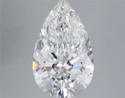 5.09ct Pear Cut Lab Grown Diamond (Color: G Clarity: VS1)