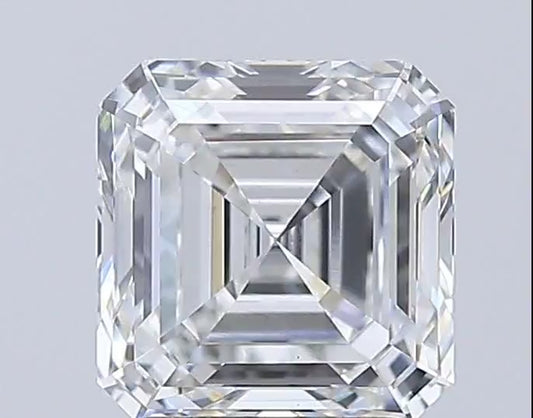 2.41ct Ascher Cut Lab Grown Diamond