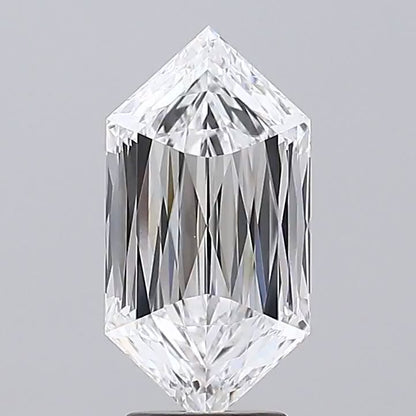4.06ct Hexagonal Mixed Cut Lab Grown Diamond (Color: D Clarity: VVS2)