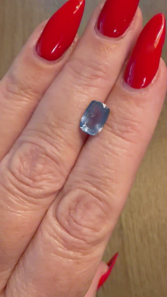 Natural Blue Sapphire Elongated Cushion Cut