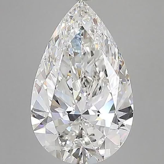 10.0ct Pear Lab-Grown Diamond (Color: F, Clarity: VS1)