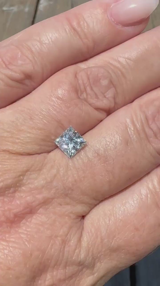 1.97ct Princess Cut VVS2 Clarity E Color Lab Grown Diamond