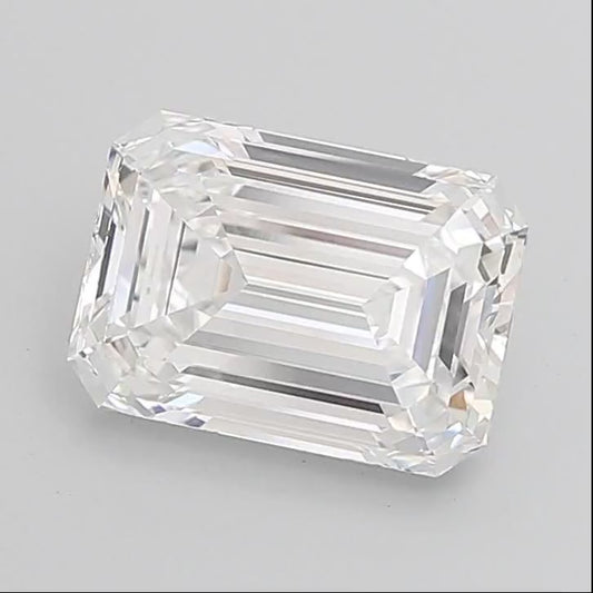 7.10ct Emerald Cut Lab Grown Diamond (Color: E Clarity: VVS2) - Dimensions: 13.00 X 9.25 X 5.99mm