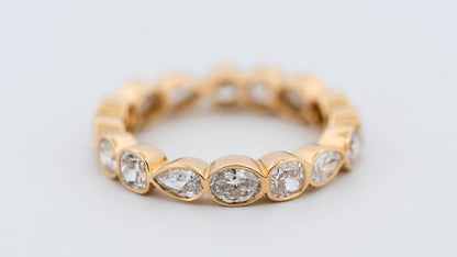 Mixed-Cut Lab Grown Diamond Eternity Wedding Band – 2.50 Carats