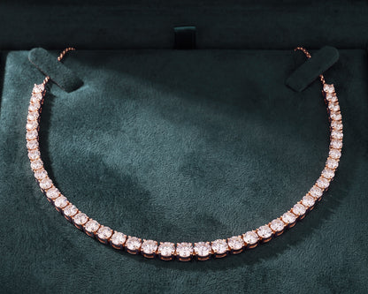 3.0ctw Lab-Grown Diamond Partial Tennis Necklace