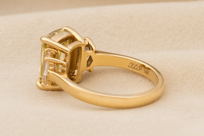 The Janie Setting - A Trio of Brilliance (Includes Setting, and 2.5ctw Cadillac Side Stones Only)
