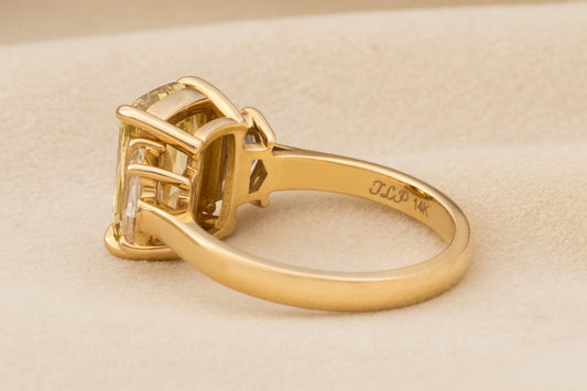 The Janie Setting - A Trio of Brilliance (Includes Setting, and 2.5ctw Cadillac Side Stones Only)