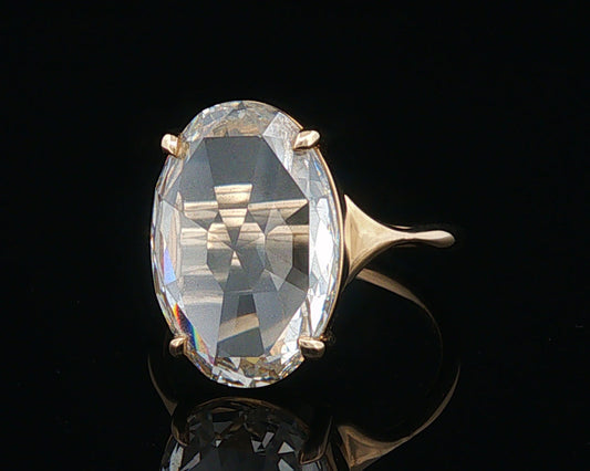 The Jess - An exquisite Solitaire Ring, Featuring a Rose-Cut Diamond - Setting Only