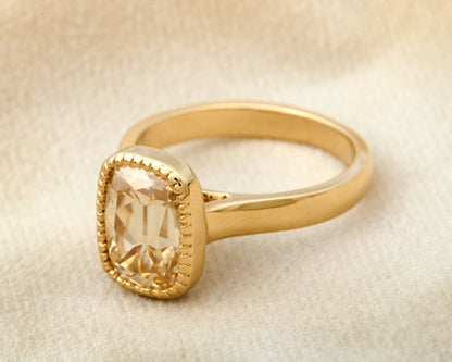 The Traci - Milgrain Bezel Solitaire